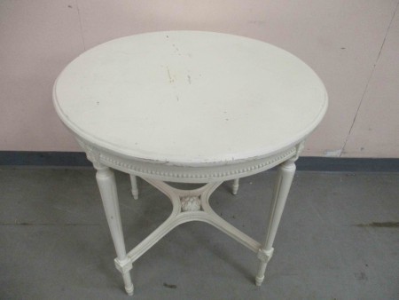 6715 - Stul bily Ludvik model diam - 75 cm  V - 74 cm  -  PRODANO